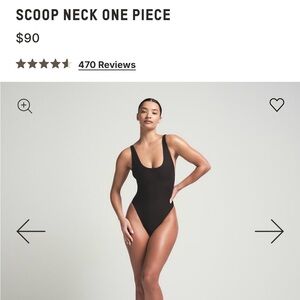Skims signature swim Scoop Neck One Piece Swimsuit